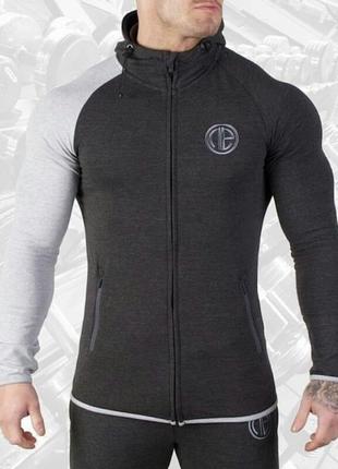 Спортивна кофта one asym charcoal\gray2 фото