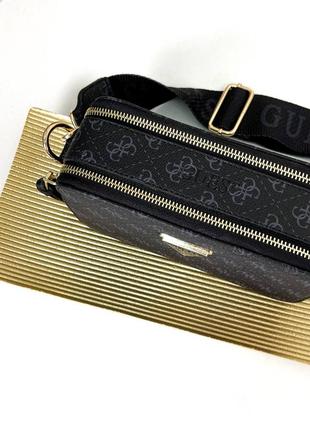 Женская брендовая сумочка guess гес. два отделения внутри, широкий ремешок.10 фото