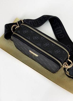 Женская брендовая сумочка guess гес. два отделения внутри, широкий ремешок.3 фото