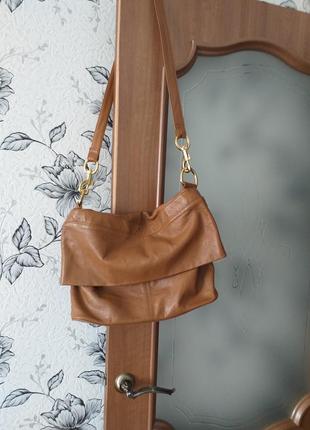 Zara велика шкіряна сумка