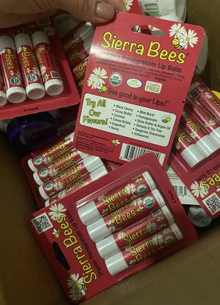 Натуральный органический бальзам для губ для детей сидра sierra bees3 фото