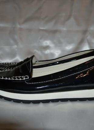 Лаковые кожаные балетки geox, р. 38