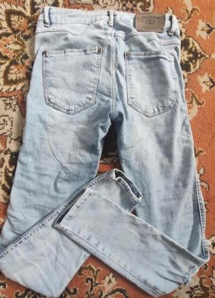 Джинсы женские, светлые брюки, джинсы рваные7 фото