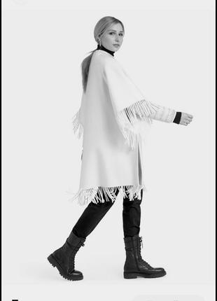 Кардиган з бахромою, оверсайз, букле