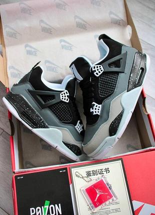 Кроссовки nike air jordan 4 retro fear pack мужские9 фото