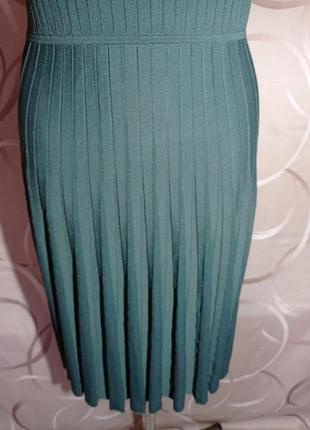 Платье миди из плотного трикотажа премиального бренда4 фото