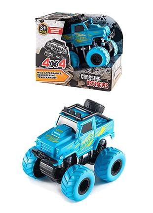 Машинка инерционная shantou jinxing by502-1, металическая машинка открытая коробка 16*11, 5*13, 5см синий