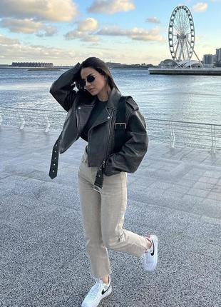В наявності❗️оригінал❗️art.4341/826  невловима куртка, вінтаж косуха zara кожанка нова колекція7 фото