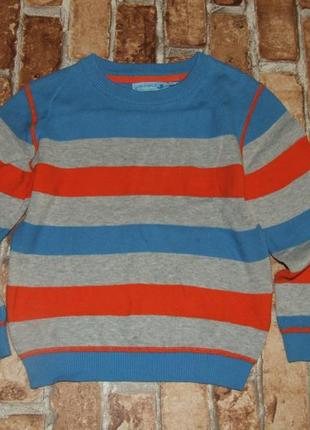 Кофта бавовняний джемпер светр хлопчику 3-4 роки