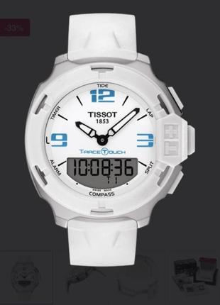 Унисекс оригинал часы tissot t-race touch quartz t081.420.17.017.01