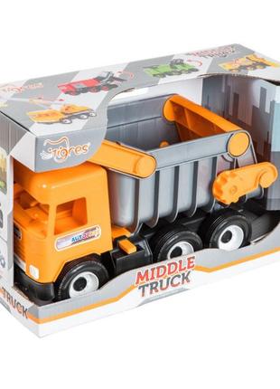 Машинка tigres, самоскид "middle truck", рухливі деталі, 39310