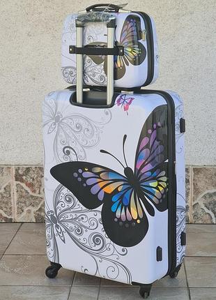 Поликарбонат бютик чемодана madisson 16820 butterfly 🦋
