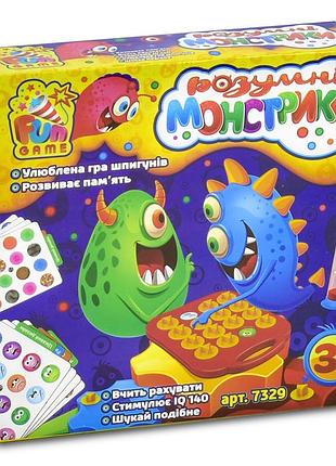 Настольная игра fun game умные монстрики 7329