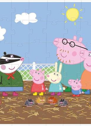 Пазл на 60 елементів з фігурою peppa pig, 200122