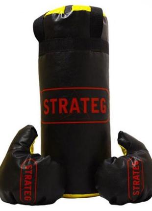 Боксерская груша strateg elite sport, средняя, 46*18 см, (2021s)