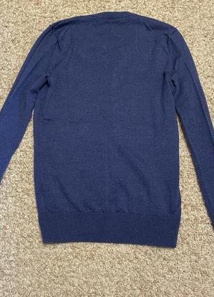 Шерстяной пуловер джемпер ralph laurent 100% мериносовая шерсть7 фото