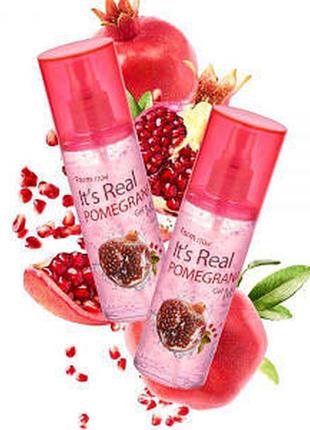 Гель-міст для обличчя farmstay it's real pomegranate gel mist з екстрактом гранату, 120 мл