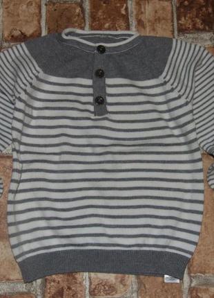Хлопковая кофта свитер мальчику 1 год george