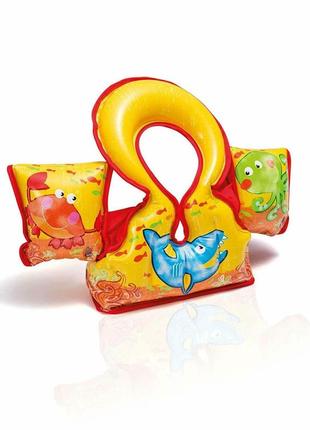 Жилет детский intex с морскими животными, 58673eu