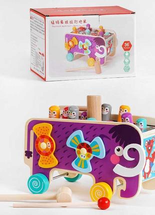 Деревянная игрушка atoys ксилофон, стучалка, каталка, c54521