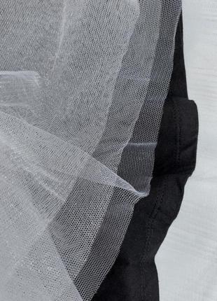 Брендовая фатиновая юбка миди2 фото
