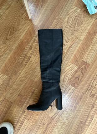 Высокие сапоги zara