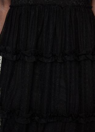 Кружевное черное платье zara7 фото