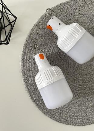 Акумуляторна лампа ліхтарик на гачку підвісна лед led нічник кемпінгова