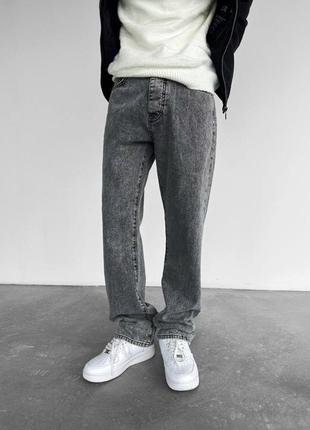 Чоловічі подовжені широкі джинси / сірі джинси класика2 фото