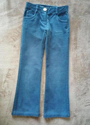 Вельветовые брюки sela для девочки , рост 128 см3 фото