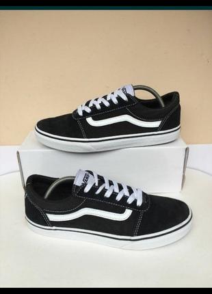 Vans of the wall кожаные кроссовки кеды