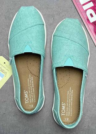 Легкие текстильные мокасины toms1 фото