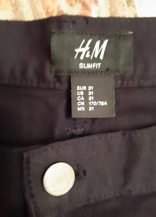 Новые джинсы стрейч черные высокая посадка h&m раз.31-xl7 фото