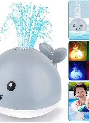 Игрушка для ванной кот bath toys светится с фонтаном, детский фонтанчик для купания из подсветки3 фото
