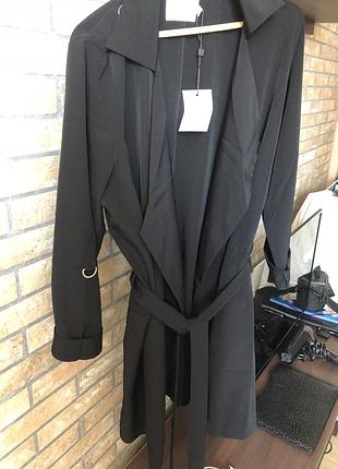 Чорний тренч плащь 3