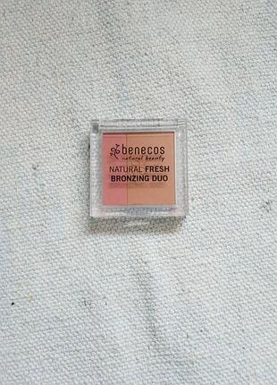 Рум'яна та бронзатор benecos natural fresh bronzing duo