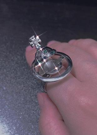 Кольцо спрятанное с объемным сатурном vivienne westwood кольцо кольца тайника