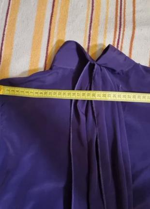 Блуза бант фіолетова10 фото