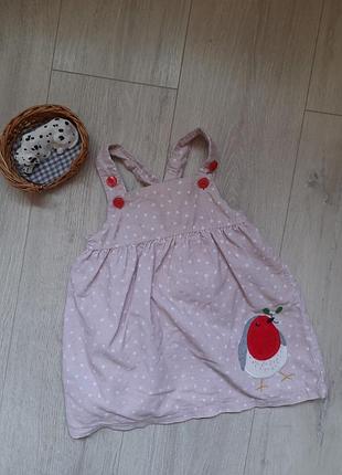 Сарафан 6-12 мес микровельвет