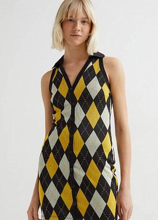 Жаккардова трикотажна сукня h&m