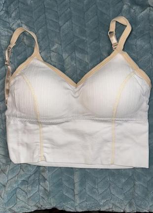Кроп топ / бюстгалтер паралоновые вставки снимаются 70/75/80 (а/ в/