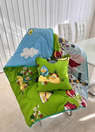 Детский набор комплект  подушка одеяло