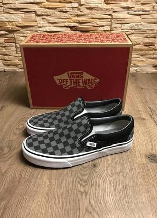 Оригинальные женские черные текстильные кеды vans