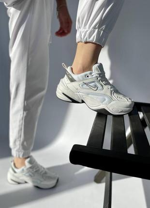 Чоловічі кросівки nike m2k tekno essential white black 1 / smb