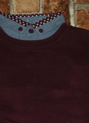 Стильный хлопковый свитер обманка кофта мальчику 3 - 4 года next3 фото