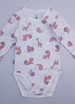 Дитячі боді з довгим рукавом 421274 68 -80 см