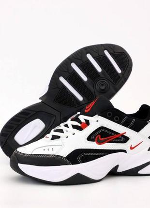 Женские кроссовки nike m2k tekno white black3 фото