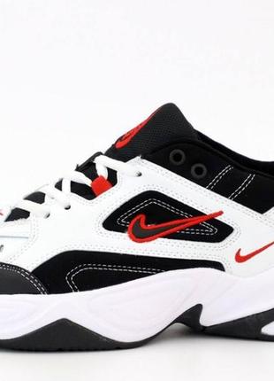 Женские кроссовки nike m2k tekno white black5 фото