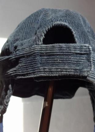 Pro-han. вельветовая шапка, кепка с ушками на весну. 48 - 50 см7 фото