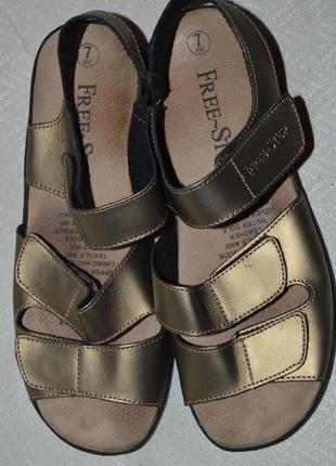 Босоножки сандали кожа free step размер 41 (7,5) 40, босоніжки сандалі шкіра9 фото